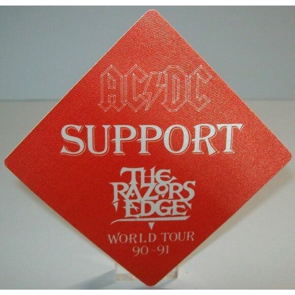 AC/DC Backstage Pass Razors Edge Tour Original 1991 Gift For Dad Hard Rock Fans - Picture 1 of 2